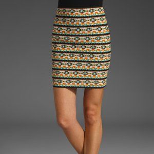 Pleasure Doing Business - Banded Skirt - Aztec Geometric Print - MEDIUM